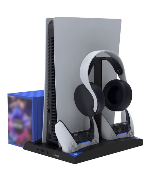 iPega P5013 Charger and Cooling Station pro PS5 a PS5 Controller Black