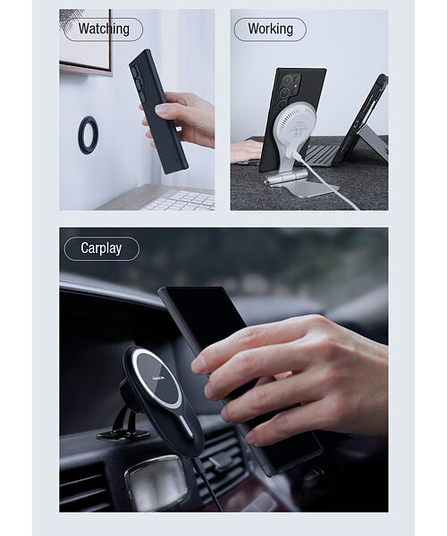 Nillkin Super Frosted PRO Magnetic Zadní Kryt pro Samsung Galaxy S24 Ultra Black