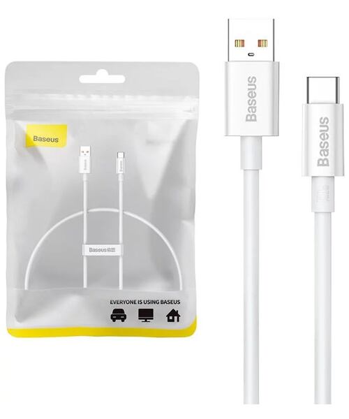 Baseus Superior Series Fast Charging Datový Kabel USB - USB-C 100W 0.25m Moon White