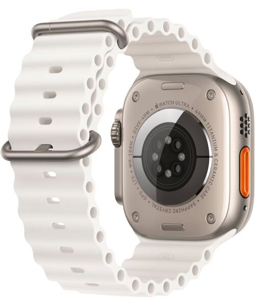 Apple Watch Ultra 2 GPS Cellular 49mm Titanium Case with Ocean Band White