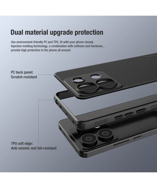 Nillkin Super Frosted PRO Zadní Kryt pro Xiaomi Redmi Note 13 Pro 5G/Poco X6 5G Deep Green