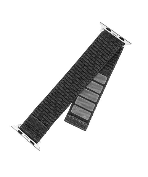 Nylonový řemínek FIXED Nylon Sporty Strap pro Apple Watch 38/40/41mm, tmavě šedý