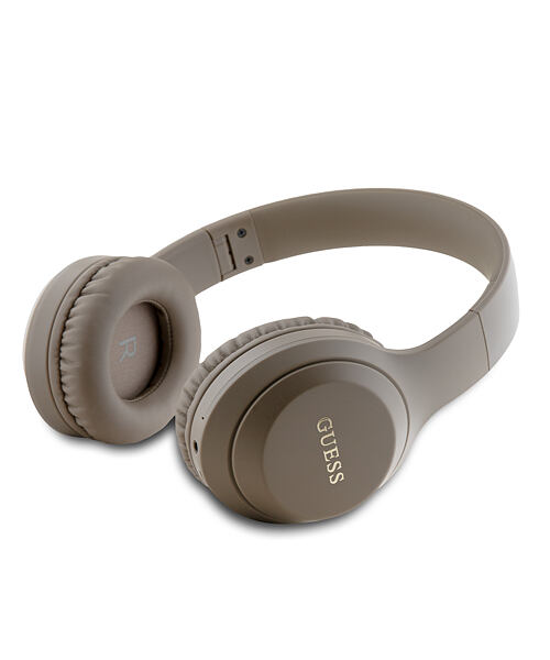 Guess Classic Silver Logo Bezdrátová Sluchátka Brown