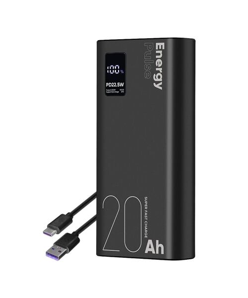 OBAL:ME EnergyPulse Powerbanka 20000mAh 22.5W Black