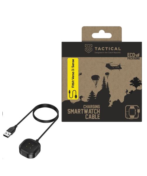 Tactical USB Nabíjecí Kabel pro Fitbit Versa 3/Sense