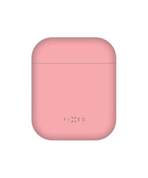 Ultratenké silikonové pouzdro FIXED Silky pro Apple Airpods, růžové