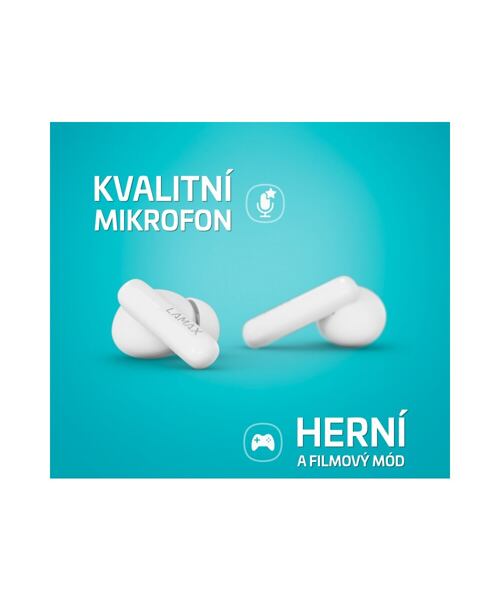 LAMAX Clips1 Plus - špuntová sluchátka - bílé