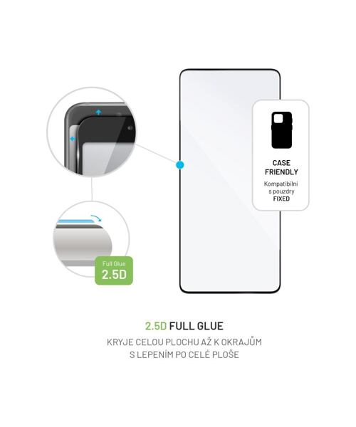 Ochranné tvrzené sklo FIXED Full-Cover pro Xiaomi Redmi Note 13, černé