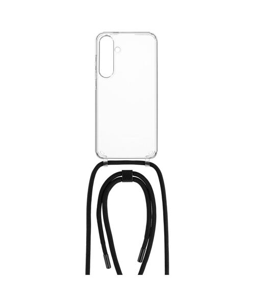 Pouzdro FIXED Pure Neck s černou šňůrkou na krk pro Samsung Galaxy S24+