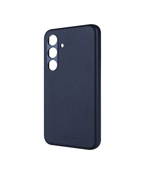 Kožený zadní kryt FIXED MagLeather s podporou MagSafe pro Samsung Galaxy S24, modrý