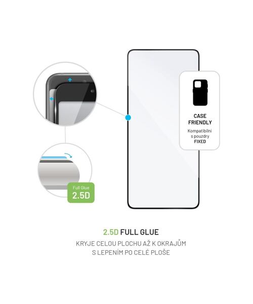 Ochranné tvrzené sklo FIXED Full-Cover pro Vivo V40 SE 4G/5G, černé