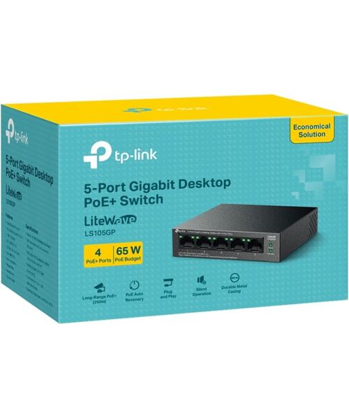 TP-Link LS105GP 5xGb (4xGb POE+) Desktop switch