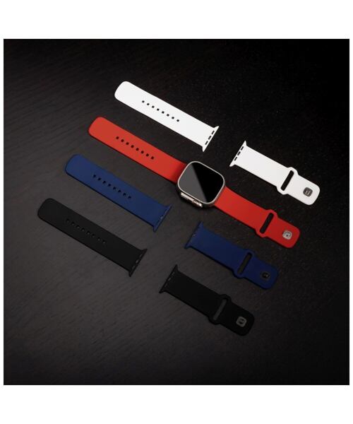 Set silikonových řemínků FIXED Silicone Sporty Strap pro Apple Watch Ultra 49mm, bílý