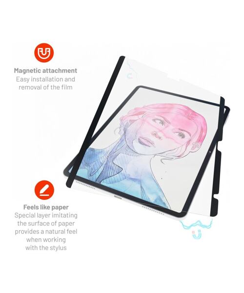 Magnetická ochranná folie FIXED PaperFilm Screen Protector pro Apple iPad Pro 11" (2024)/M5 (2025)