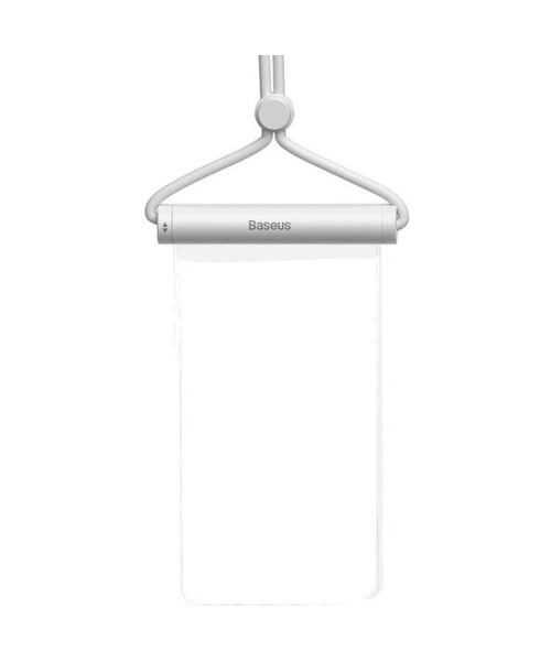 Vodotěsné pouzdro na telefon AquaGlide s cylindrickým posuvným zámkem transparentní (bílé)