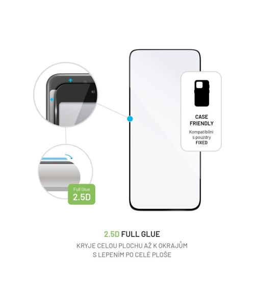 Ochranné tvrzené sklo FIXED Full-Cover pro Realme C67 4G/12 Lite 4G, černé