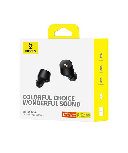 Baseus Bowie E18 Bezdrátová Sluchátka Cosmic Black