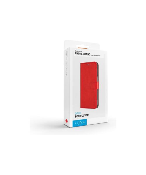 Pouzdro typu kniha FIXED Opus pro Apple iPhone 16, červené