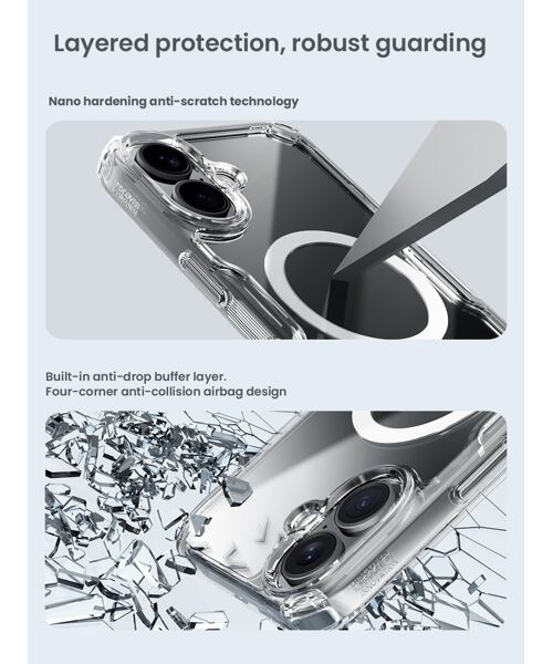 Nillkin Nature TPU PRO Magnetic Kryt pro Apple iPhone 16 Transparent