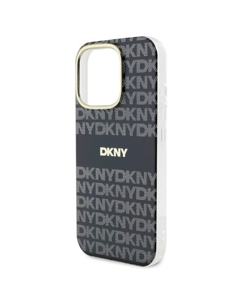 DKNY PC/TPU Repeat Pattern Tonal Stripe Magsafe Zadní Kryt pro iPhone 16 Pro Max Black