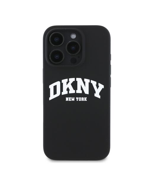 DKNY Liquid Silicone Arch Logo MagSafe Zadní Kryt pro iPhone 16 Pro Black