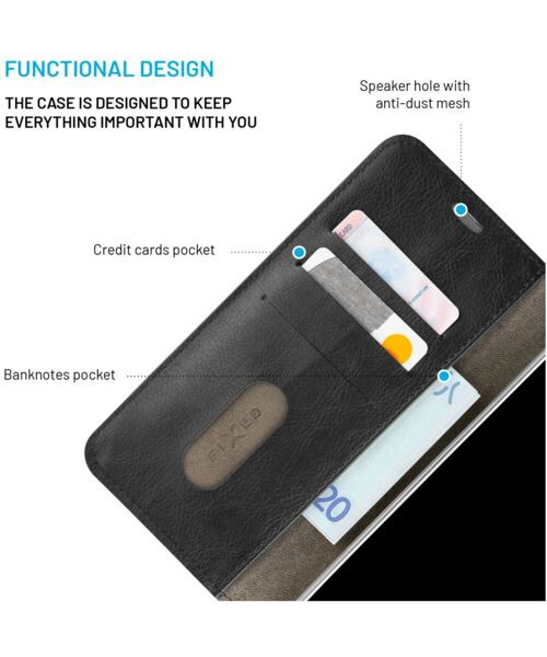 Pouzdro typu kniha FIXED Opus pro Samsung Galaxy S24 FE, černé