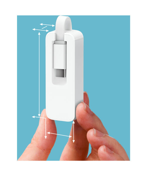 TP-Link UE300C USB 3.0 type-C na gigabitový ethernetový síťový adaptér