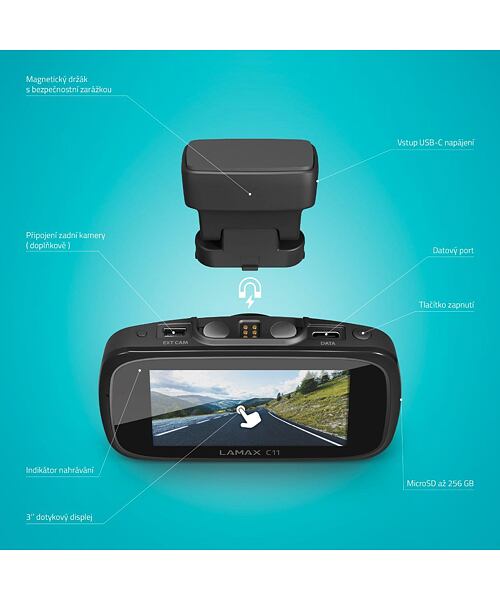 LAMAX C11 GPS 4K kamera do auta