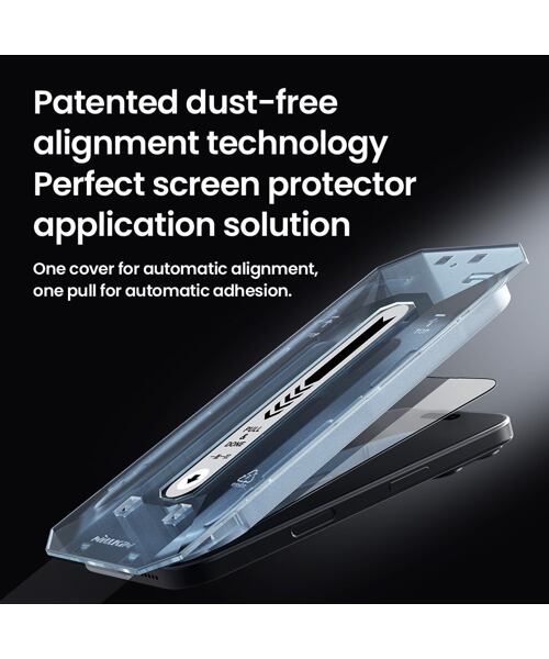 Nillkin Tvrzené Sklo 2.5D CP+ PRO Black pro Apple iPhone 16 Pro (s aplikátorem)