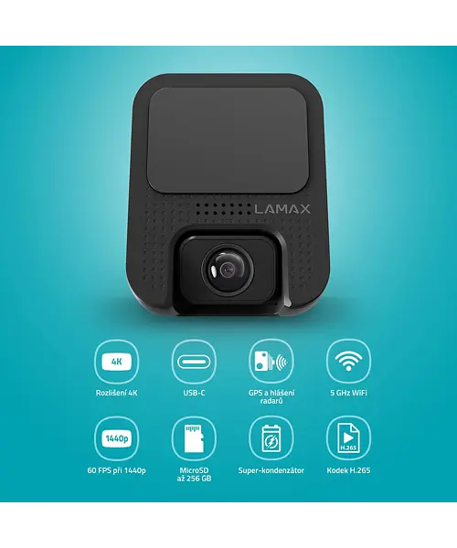 LAMAX F10 GPS 4K kamera do auta