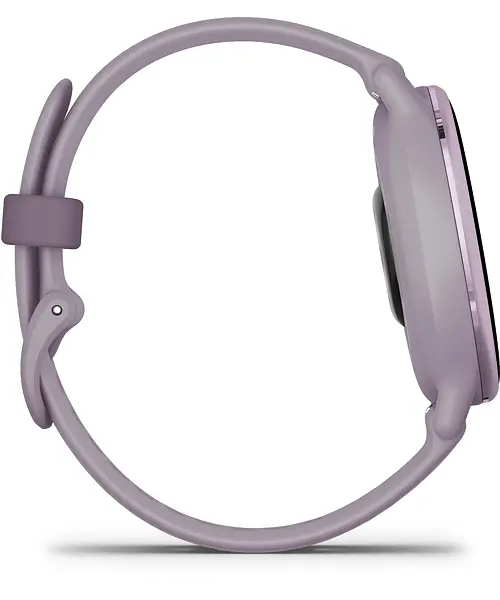 Garmin Vivoactive 5 Metallic Orchid Aluminum Bezel with Orchid Case and Silicone Band