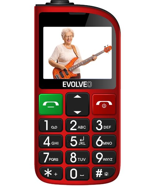 EVOLVEO EasyPhone FL Red