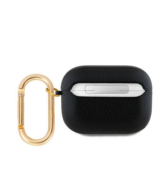 Guess PU Grained Classic Logo Pouzdro pro AirPods Pro Black