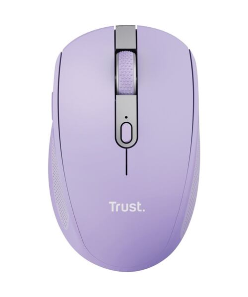 Trust Ozaa/Kancelářská/Optická/Pro praváky/3 200 DPI/USB+BT/Fialová