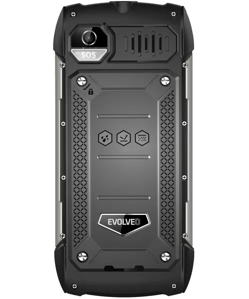 EVOLVEO StrongPhone H1 Dual SIM Black Silver