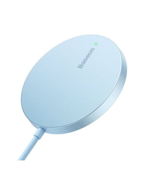 Baseus bezdrátová nabíječka do sítě Simple Mini3 15W USB-C modrá