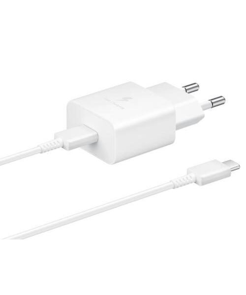 EP-T1510XWE Samsung USB-C 15W Cestovní nabíječka + USB-C Datový Kabel White