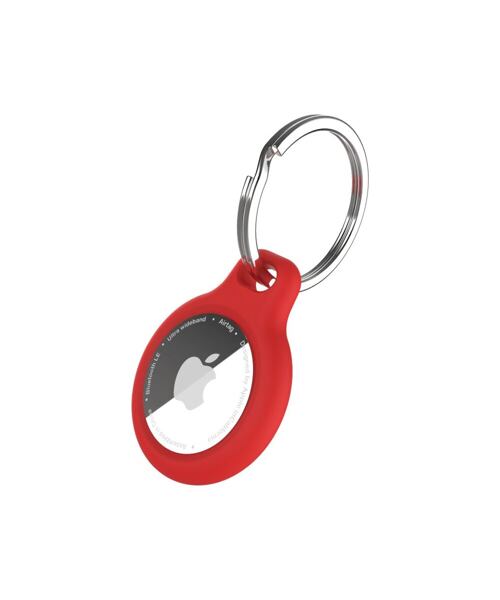 Silikonové pouzdro FIXED silky pro Apple AirTag, červené