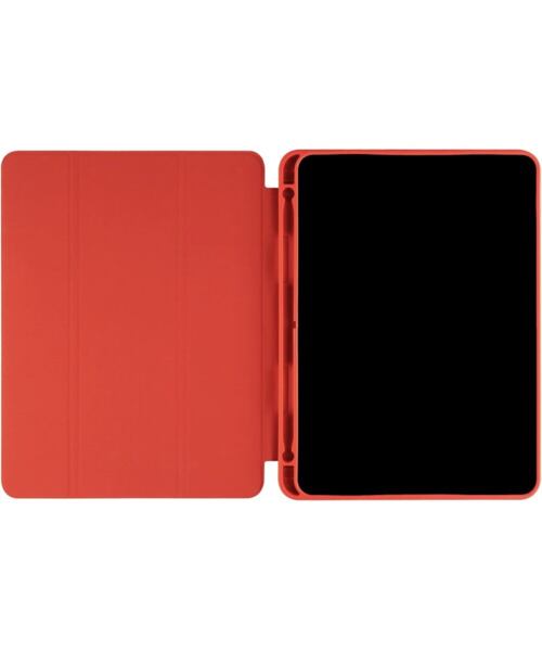 Pouzdro FIXED Padcover+ pro Apple iPad Air 13" (2024/2025) se stojánkem a pouzdrem pro Pencil, červe