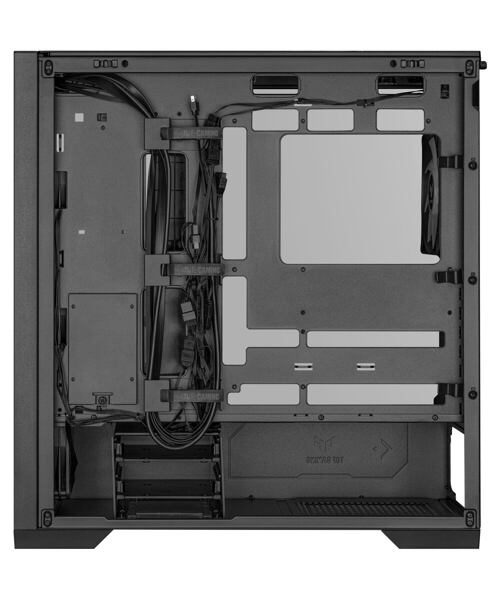 ASUS TUF Gaming GT302 ARGB/Midi Tower/Transpar./Černá