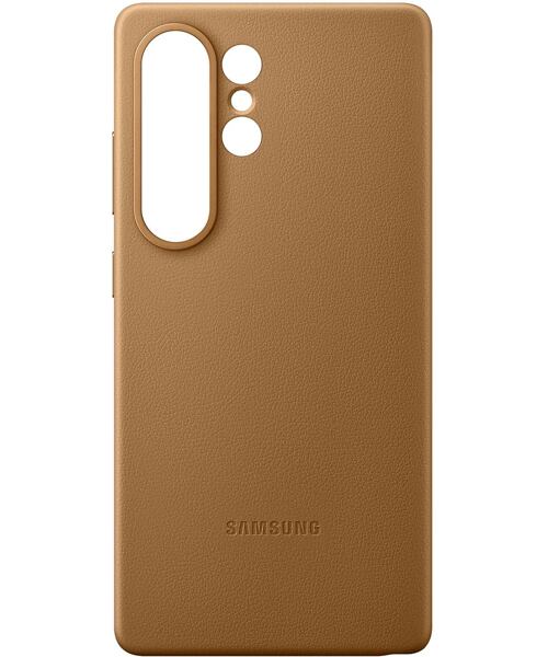 Samsung Ochranný kryt z veganské kůže pro Galaxy S25 Ultra Gold