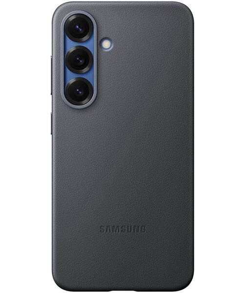 Samsung Ochranný kryt z veganské kůže pro Galaxy S25 Black