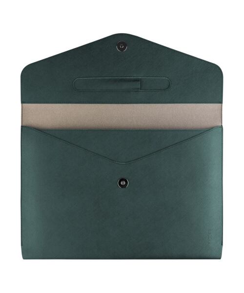 Pouzdro FIXED Siena pro notebooky a tablety o úhlopříčce do 13", tmavě zelené