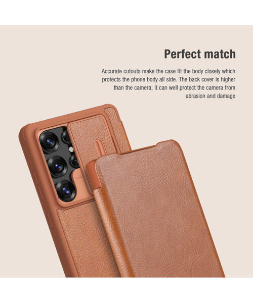 Nillkin Qin Book PRO Pouzdro pro Samsung Galaxy S25 Ultra Black