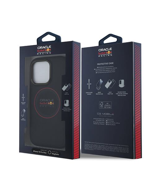 Red Bull PC/TPU Red Ring MagSafe Zadní Kryt pro iPhone 15 Pro Max Navy