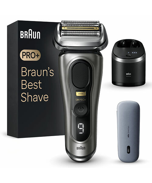 Braun Series 9 Pro+ 9575cc Wet & Dry Planžetový holicí strojek Zastřihovač Metalická