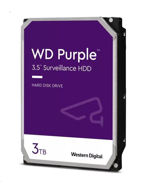 WESTERN DIGITAL WD Purple/3TB/HDD/3.5''/SATA/5400 RPM/3R
