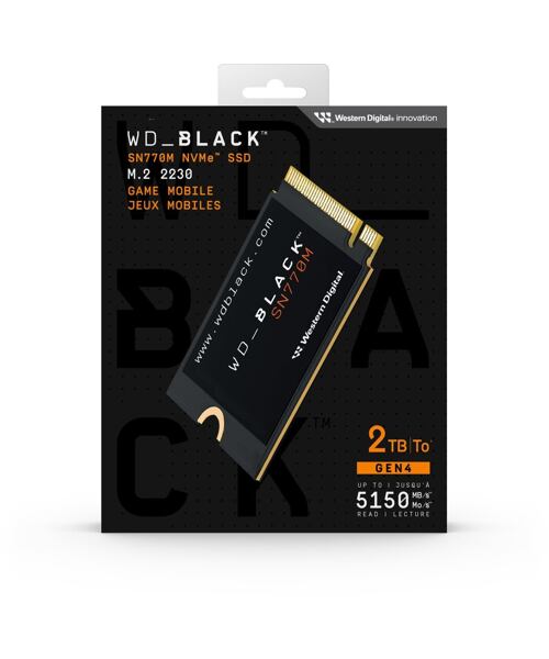 WESTERN DIGITAL WD Black SN770M/2TB/SSD/M.2 NVMe/Černá/5R