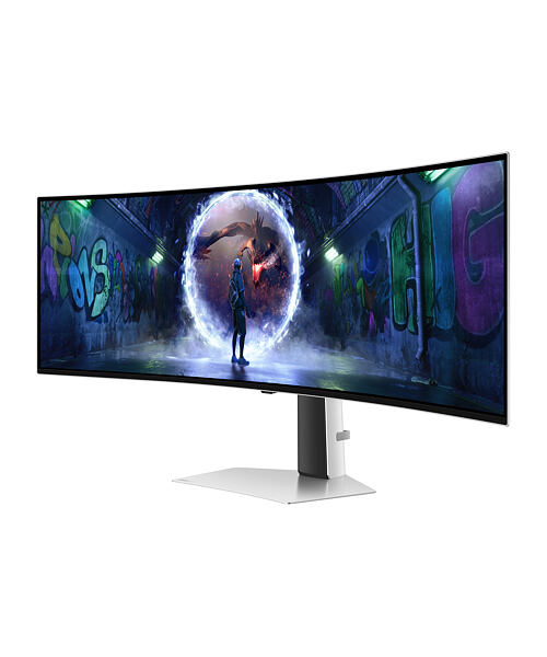 Samsung S49DG934SU počítačový monitor 124,5 cm (49") 5120 x 1440 px Dual QHD OLED Stříbrná