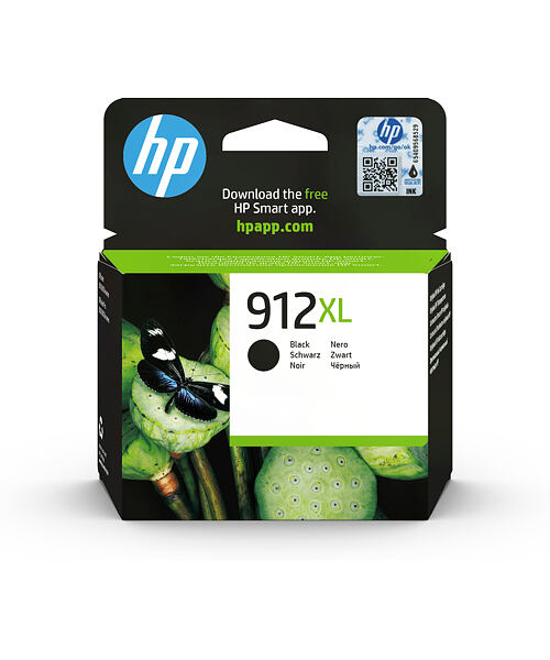 HP 912XL Černá originální inkoustová kazeta s vysokou výtěžností